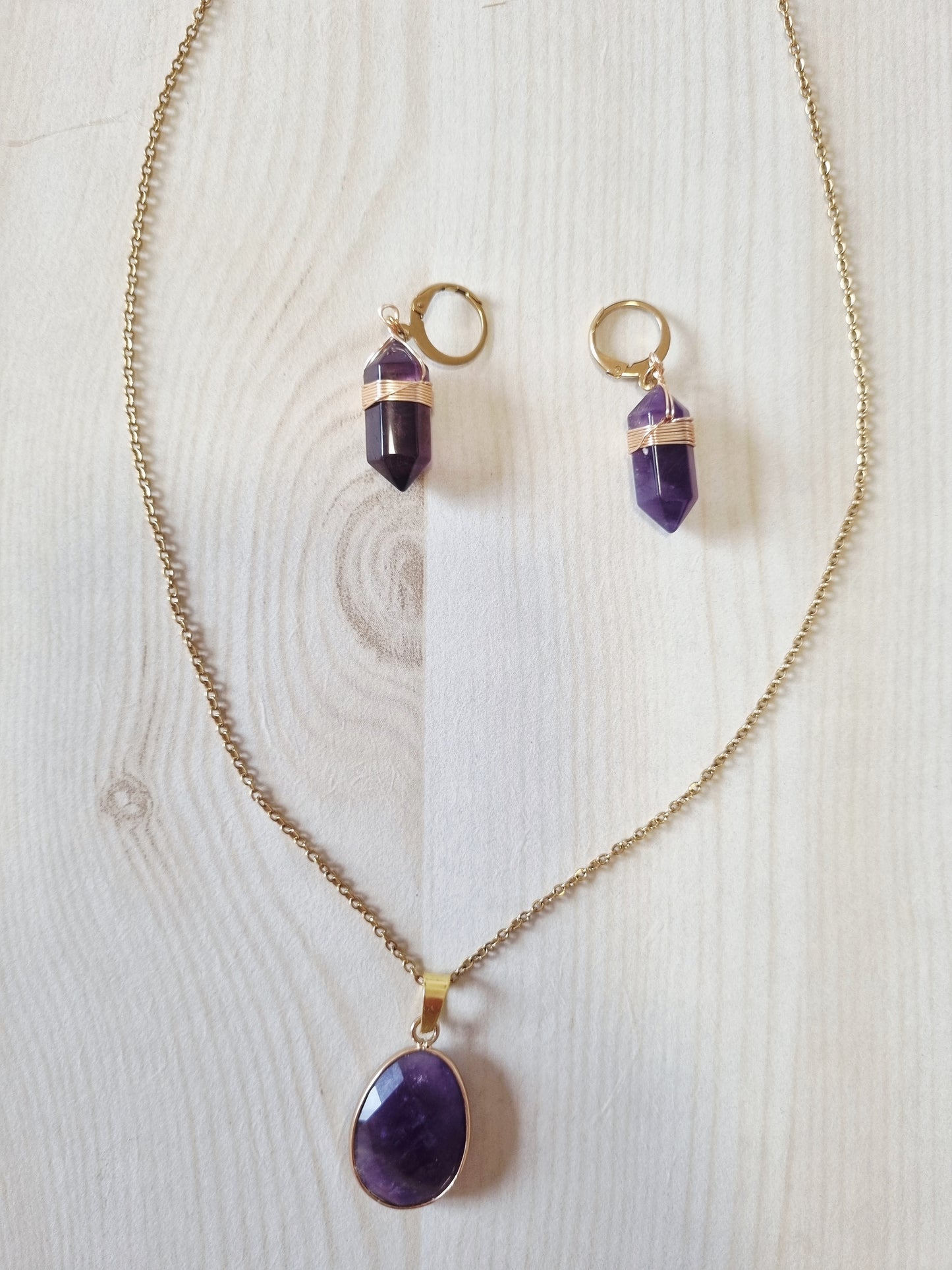 Parrure Colette- Pierre d'apaisement, sagesse et sommeil réparateur