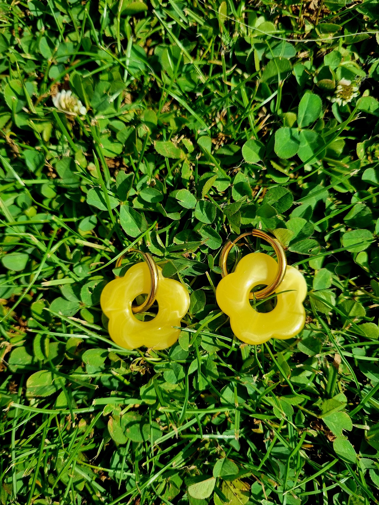 Boucles d'oreilles Zoé jaune