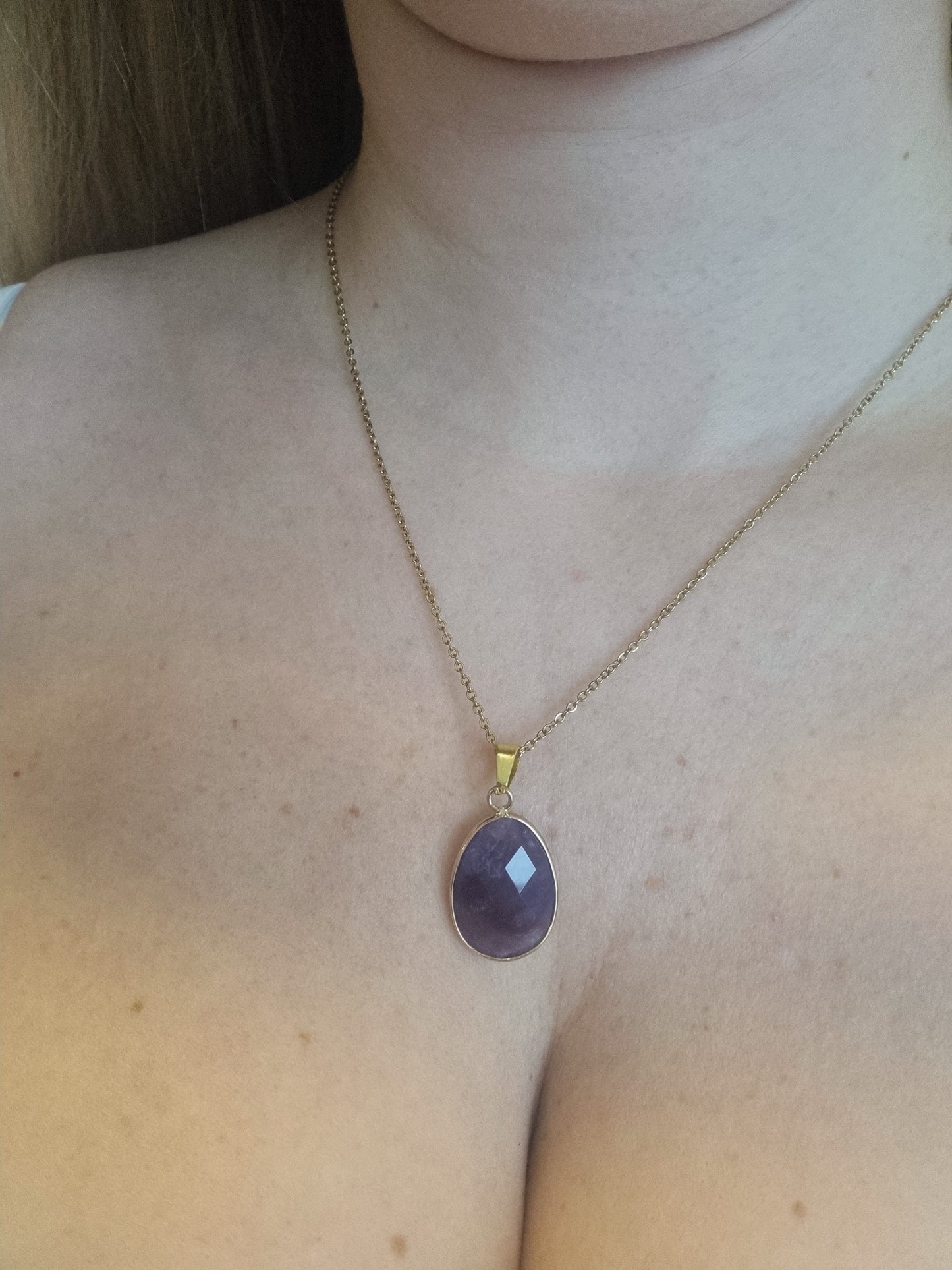 Collier Colette- Pierre d'apaisement, sagesse et sommeil réparateur