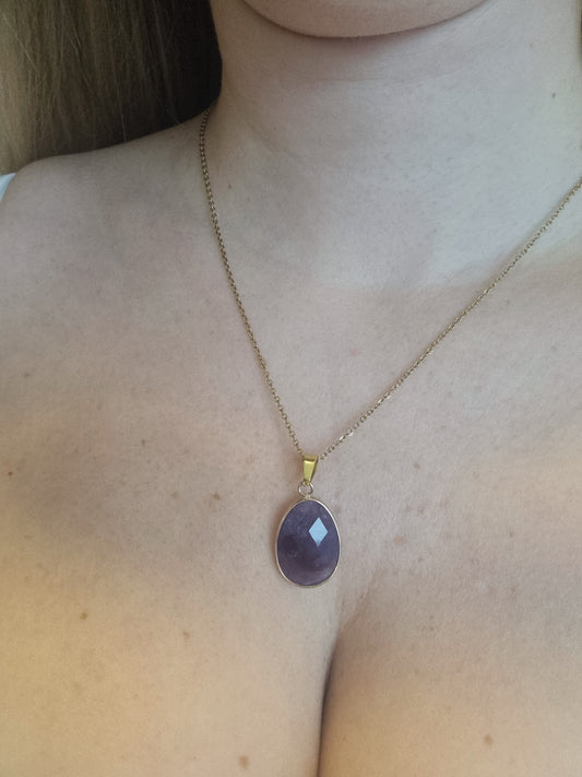 Collier Colette- Pierre d'apaisement, sagesse et sommeil réparateur