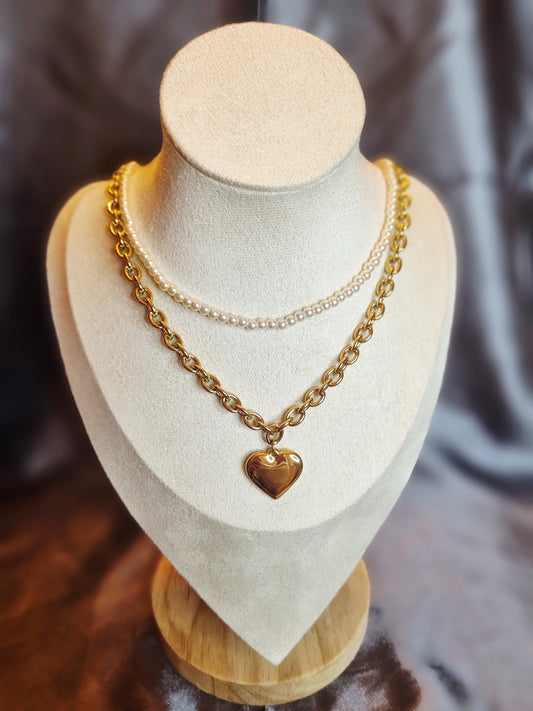 Colliers Double cœur