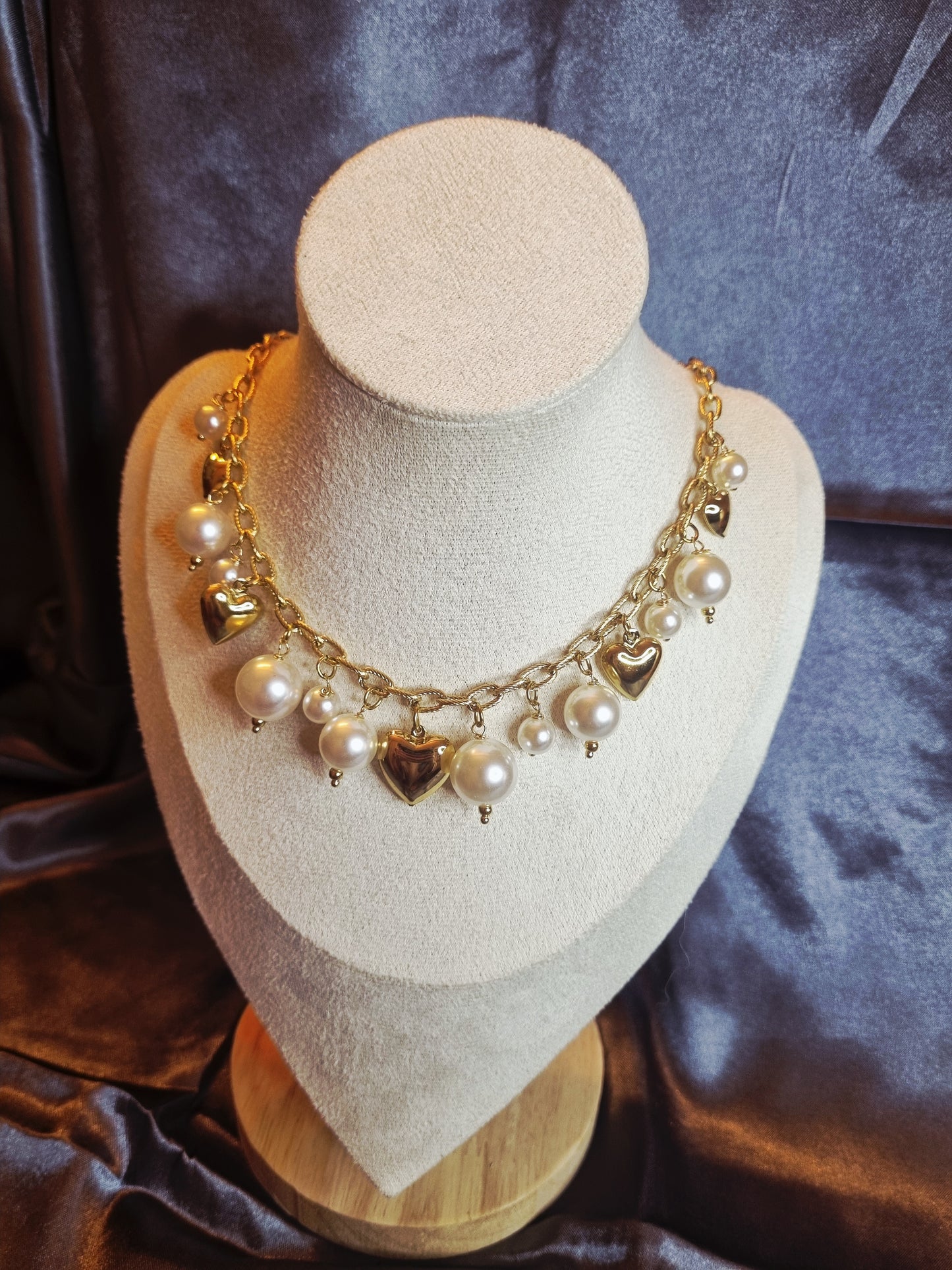 Collier pampilles coeur