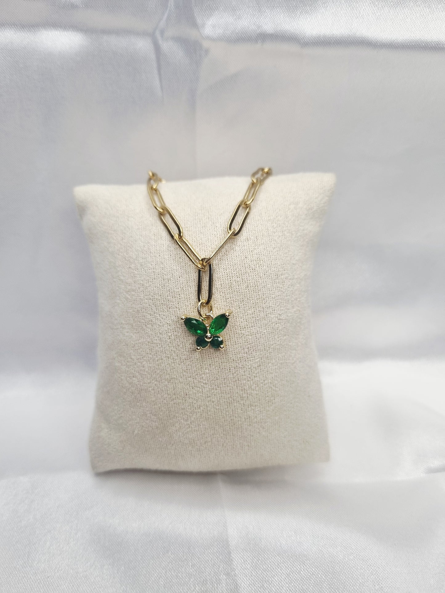 Bracelet papillon vert